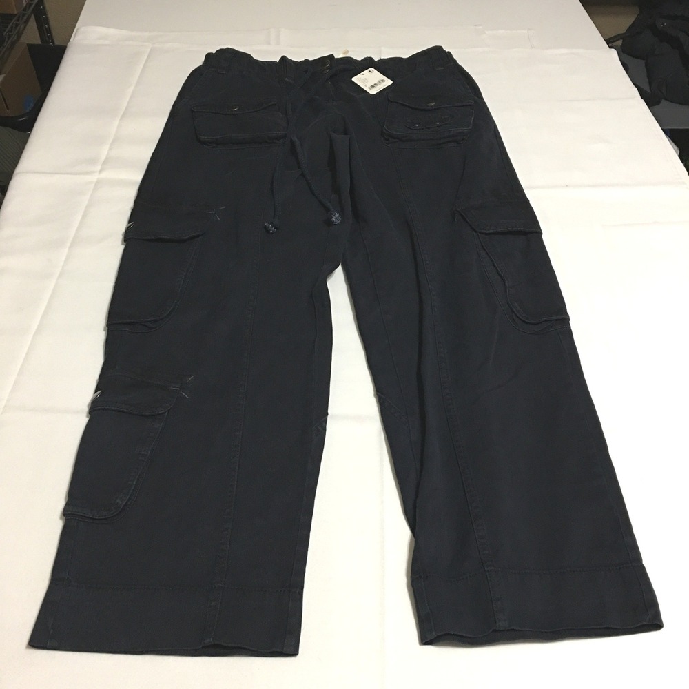 Free People Cargo Pants Womens Small Black Utility NWT $138.00